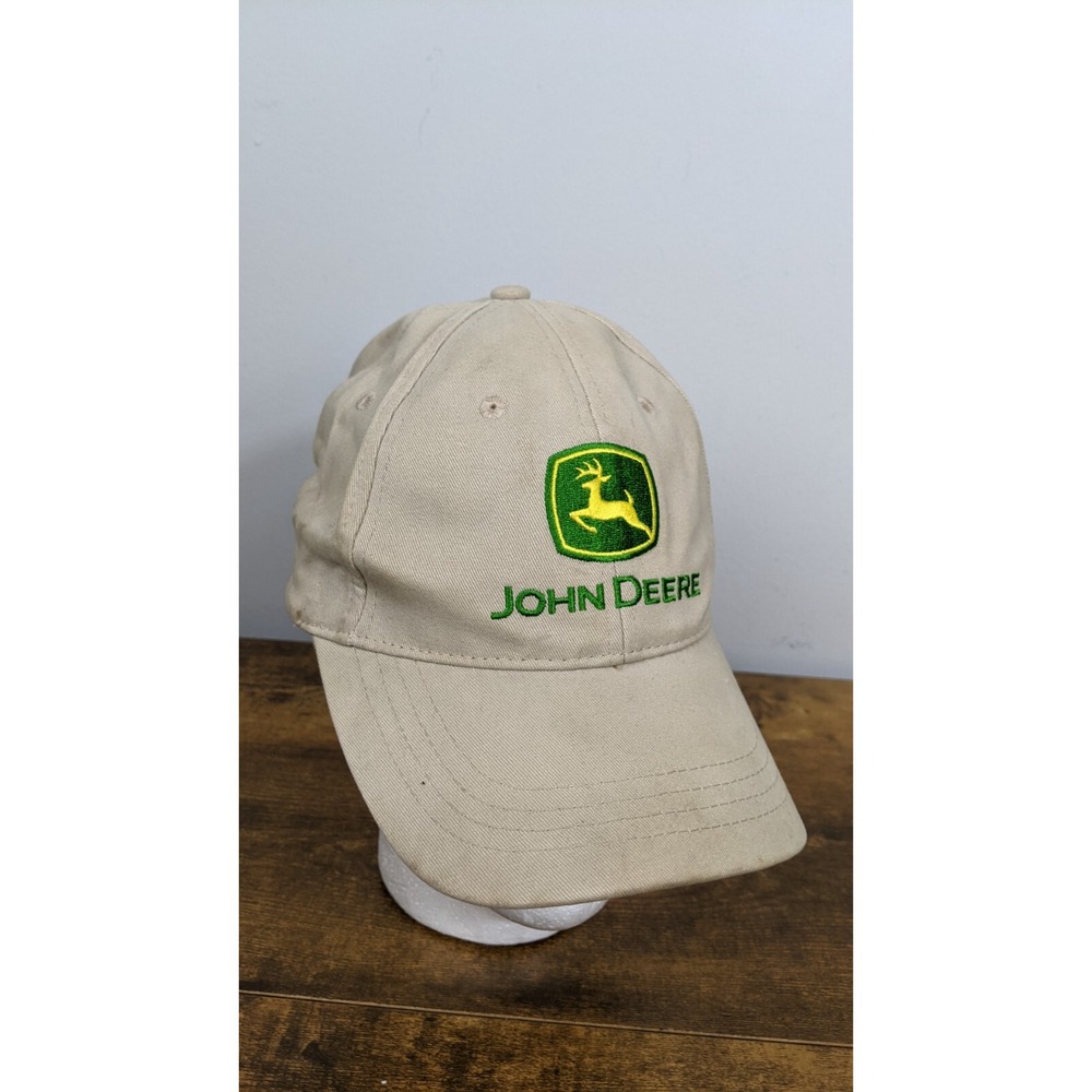 John Deere Adjustable Khaki Cotton Strapback Hat – RN‎ 114640